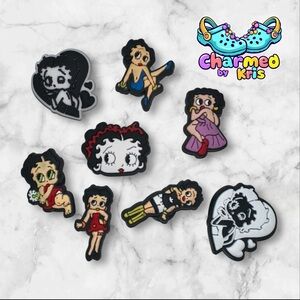 18. Betty Boop croc Charms set